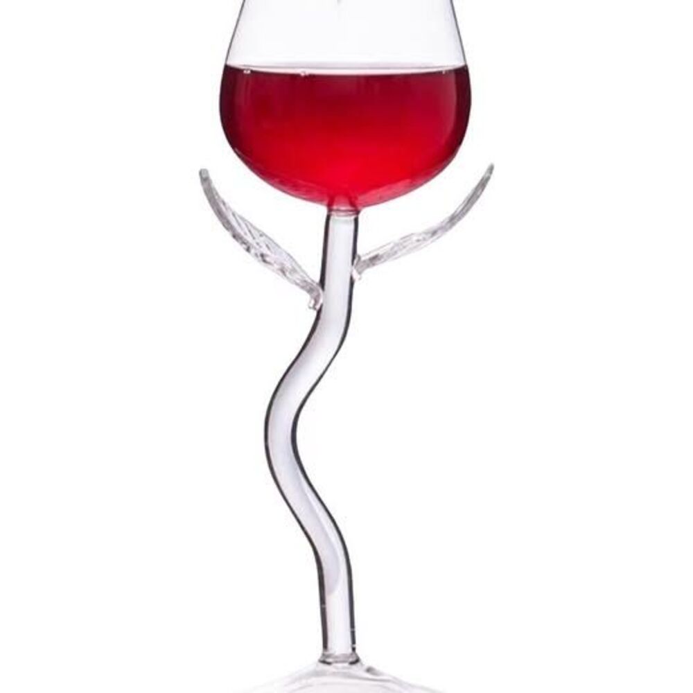 Rose Flower Shaped Wine Glass